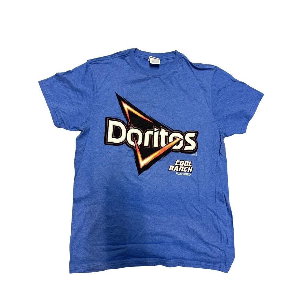 Doritos Cool Ranch Graphic T-Shirt Blue Short Sleeve Adult Medium New